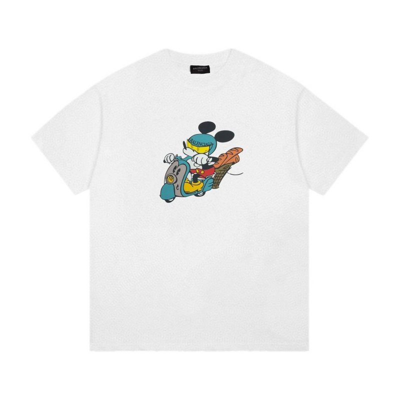 Wholesale High-quality Cheap B.alenciaga Short Sleeve Crew Neck T-Shirts for sale