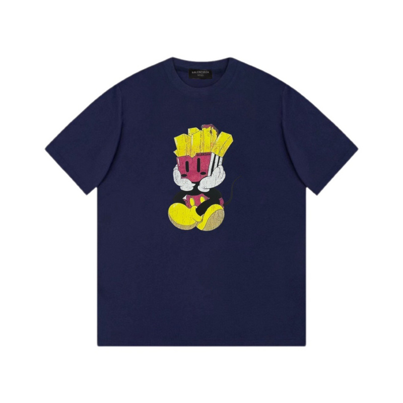 Wholesale High-quality Cheap B.alenciaga Short Sleeve Crew Neck T-Shirts for sale