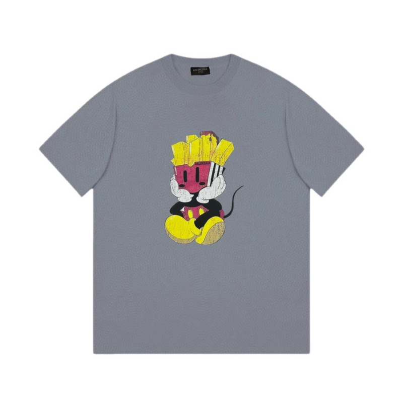 Wholesale High-quality Cheap B.alenciaga Short Sleeve Crew Neck T-Shirts for sale