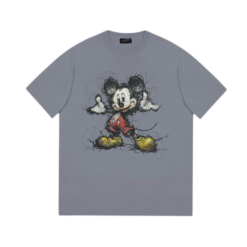 Wholesale High-quality Cheap B.alenciaga Short Sleeve Crew Neck T-Shirts for sale