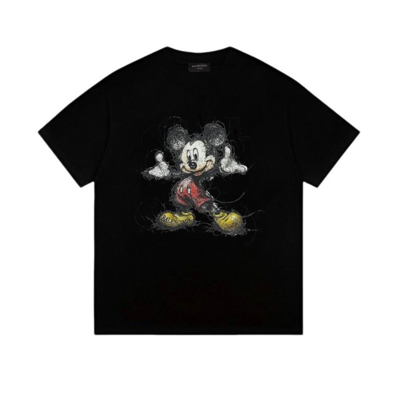 Wholesale High-quality Cheap B.alenciaga Short Sleeve Crew Neck T-Shirts for sale