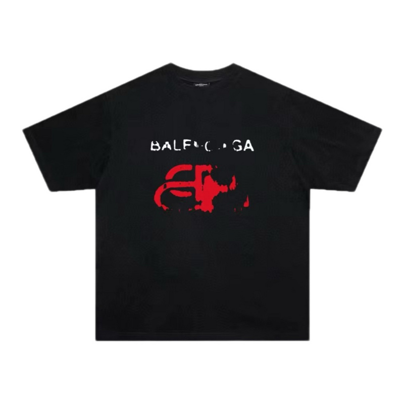 Wholesale High-quality Cheap B.alenciaga Short Sleeve Crew Neck T-Shirts for sale