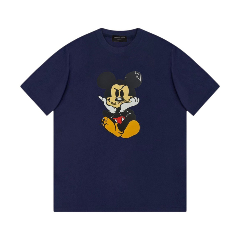Wholesale High-quality Cheap B.alenciaga Short Sleeve Crew Neck T-Shirts for sale