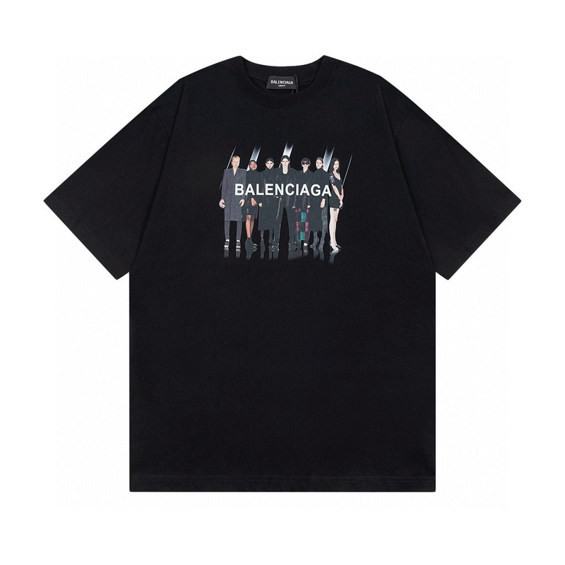 Wholesale High-quality Cheap B.alenciaga Short Sleeve Crew Neck T-Shirts for sale