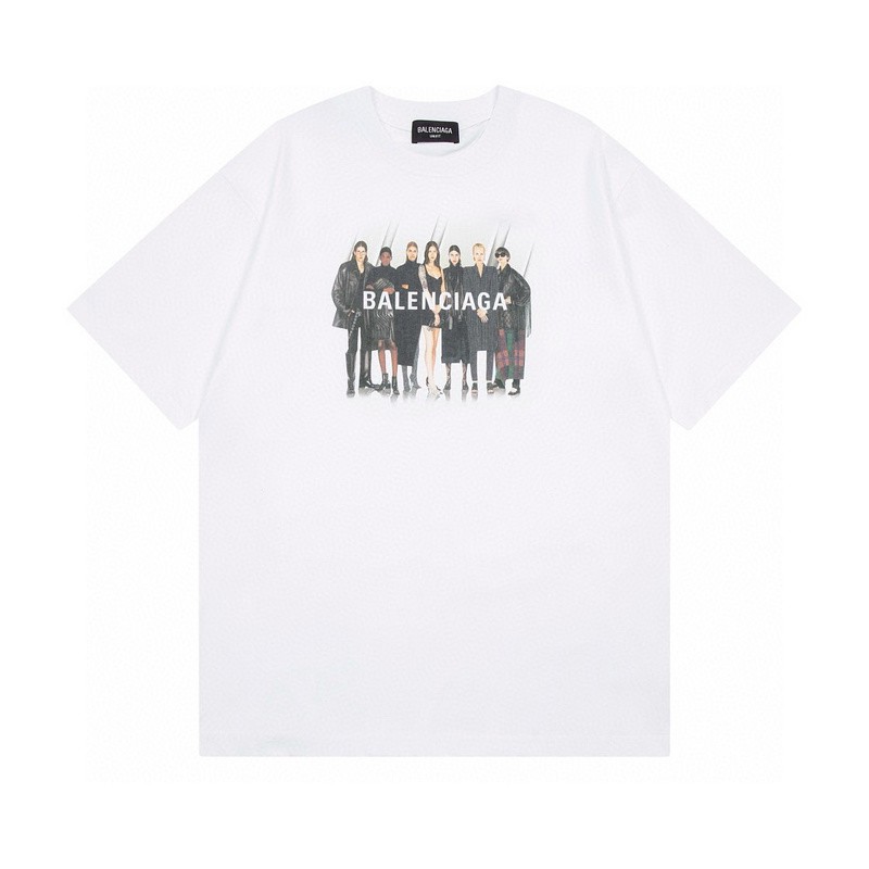 Wholesale High-quality Cheap B.alenciaga Short Sleeve Crew Neck T-Shirts for sale