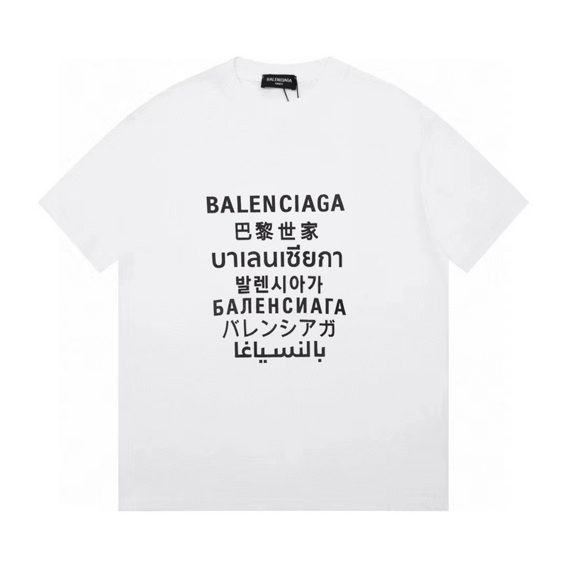 Wholesale High-quality Cheap B.alenciaga Short Sleeve Crew Neck T-Shirts for sale