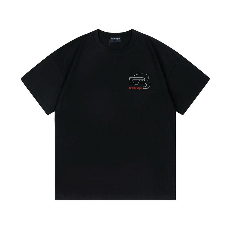 Wholesale High-quality Cheap B.alenciaga Short Sleeve Crew Neck T-Shirts for sale