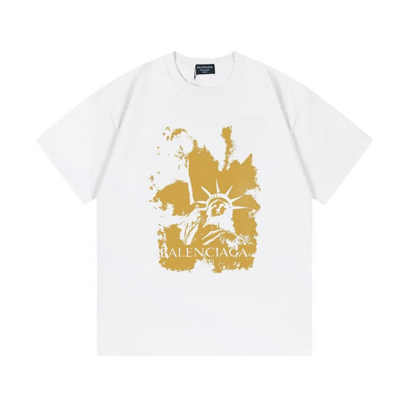 Wholesale High-quality Cheap B.alenciaga Short Sleeve Crew Neck T-Shirts for sale