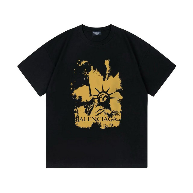 Wholesale High-quality Cheap B.alenciaga Short Sleeve Crew Neck T-Shirts for sale