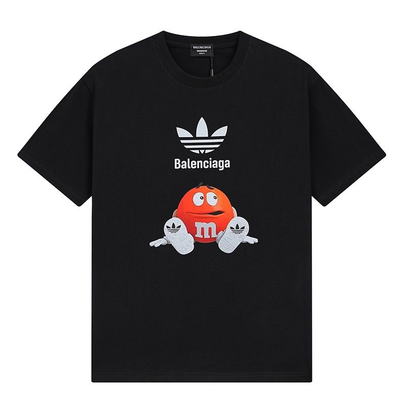 Wholesale High-quality Cheap B.alenciaga Short Sleeve Crew Neck T-Shirts for sale