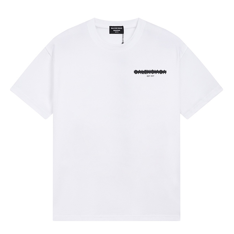 Wholesale High-quality Cheap B.alenciaga Short Sleeve Crew Neck T-Shirts for sale
