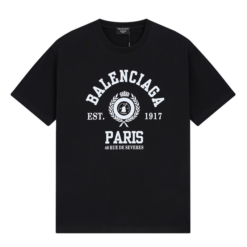 Wholesale High-quality Cheap B.alenciaga Short Sleeve Crew Neck T-Shirts for sale