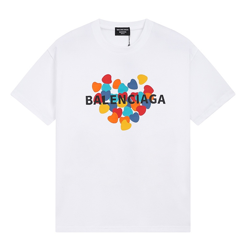 Wholesale High-quality Cheap B.alenciaga Short Sleeve Crew Neck T-Shirts for sale
