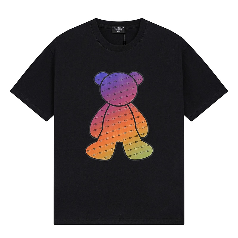 Wholesale High-quality Cheap B.alenciaga Short Sleeve Crew Neck T-Shirts for sale