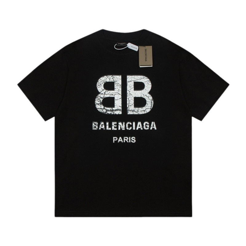 Wholesale High-quality Cheap B.alenciaga Short Sleeve Crew Neck T-Shirts for sale