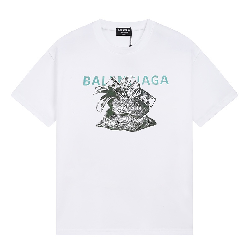 Wholesale High-quality Cheap B.alenciaga Short Sleeve Crew Neck T-Shirts for sale