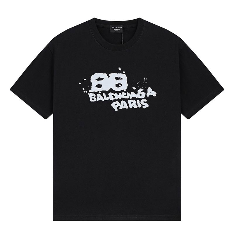 Wholesale High-quality Cheap B.alenciaga Short Sleeve Crew Neck T-Shirts for sale