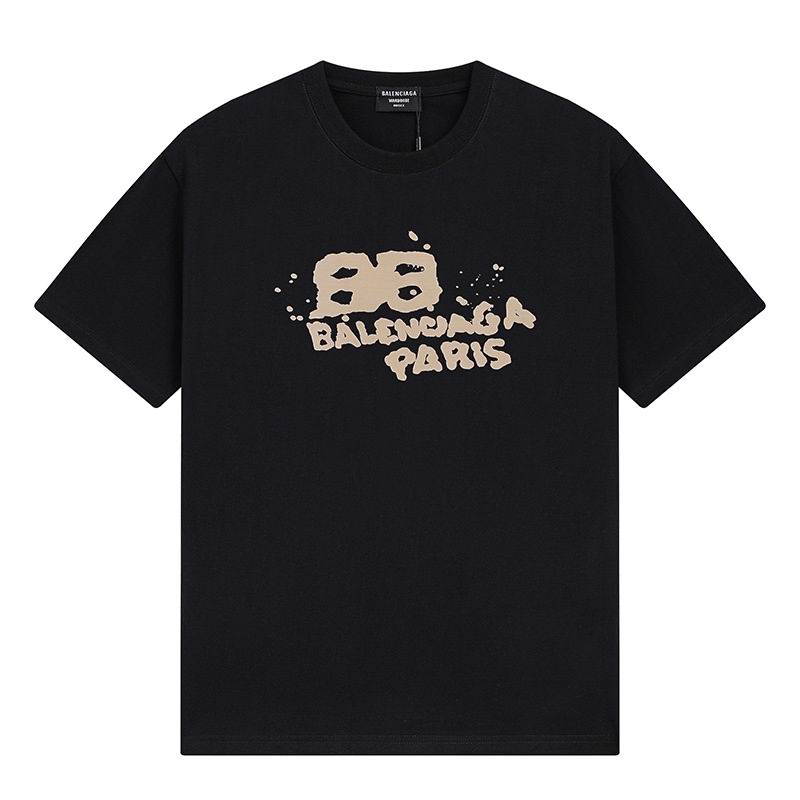 Wholesale High-quality Cheap B.alenciaga Short Sleeve Crew Neck T-Shirts for sale