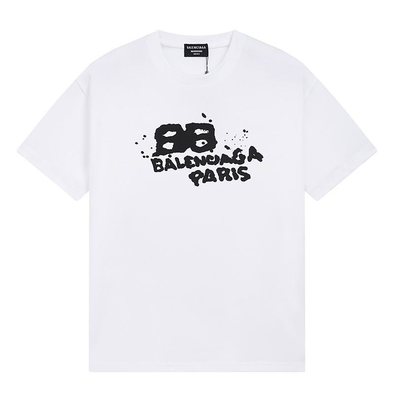 Wholesale High-quality Cheap B.alenciaga Short Sleeve Crew Neck T-Shirts for sale