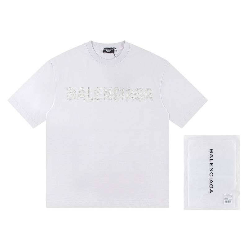 Wholesale High-quality B.alenciaga Short Sleeve Crew Neck Replica Designer T-Shirts for sale