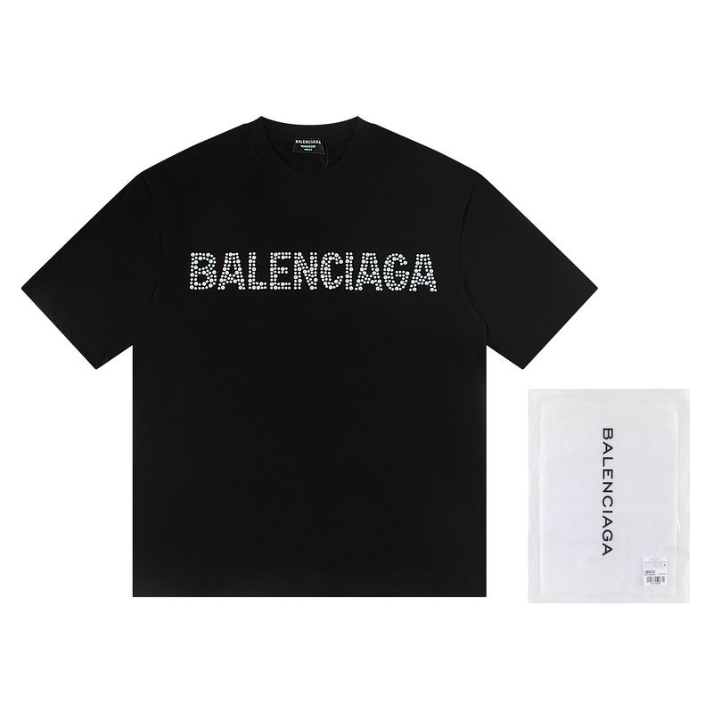 Wholesale High-quality B.alenciaga Short Sleeve Crew Neck Replica Designer T-Shirts for sale