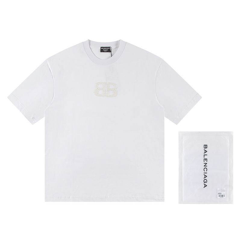 Wholesale High-quality B.alenciaga Short Sleeve Crew Neck Replica Designer T-Shirts for sale