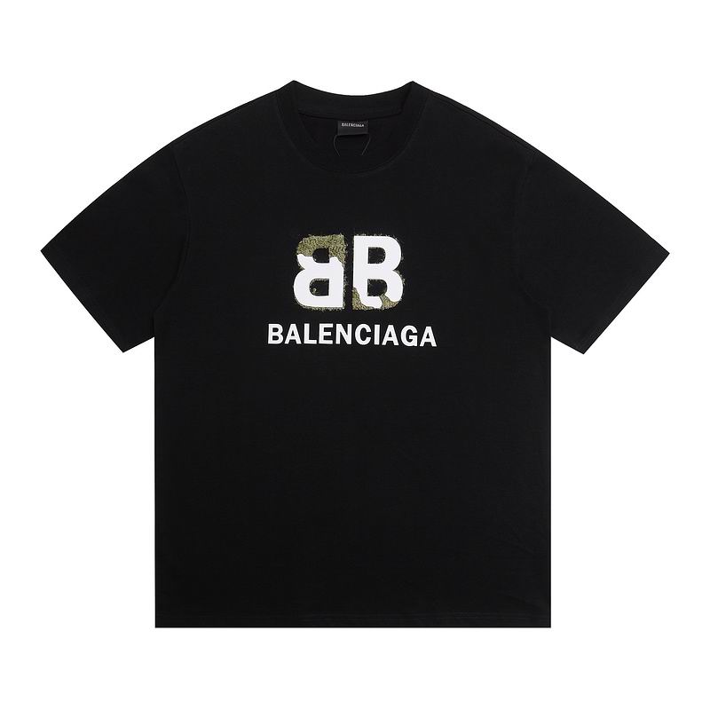 Wholesale High-quality Cheap B.alenciaga Short Sleeve Crew Neck T-Shirts for sale