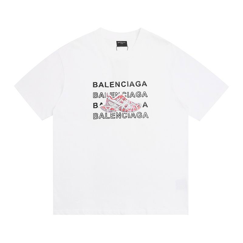 Wholesale High-quality Cheap B.alenciaga Short Sleeve Crew Neck T-Shirts for sale