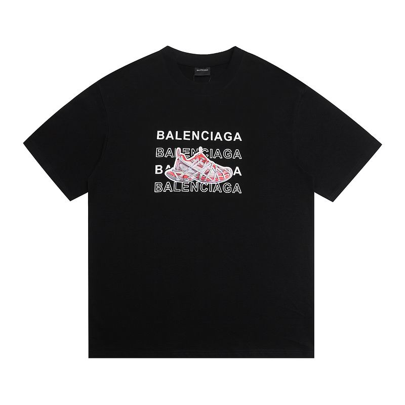 Wholesale High-quality Cheap B.alenciaga Short Sleeve Crew Neck T-Shirts for sale