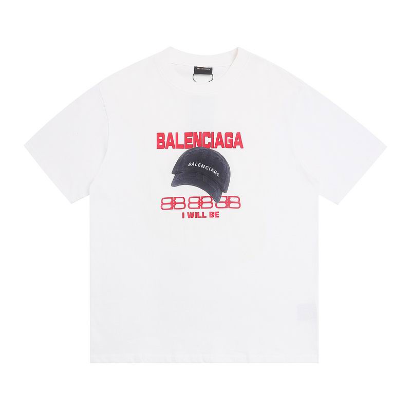 Wholesale High-quality Cheap B.alenciaga Short Sleeve Crew Neck T-Shirts for sale