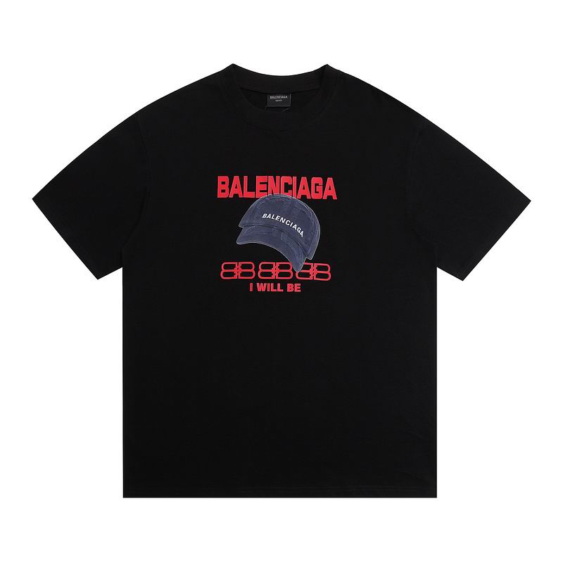 Wholesale High-quality Cheap B.alenciaga Short Sleeve Crew Neck T-Shirts for sale