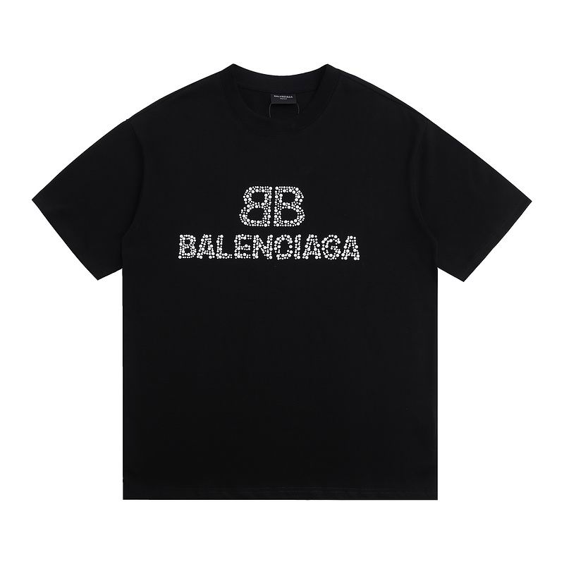 Wholesale High-quality Cheap B.alenciaga Short Sleeve Crew Neck T-Shirts for sale