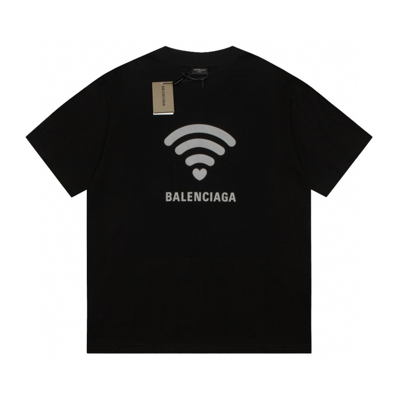 Wholesale High-quality Cheap B.alenciaga Short Sleeve Crew Neck T-Shirts for sale