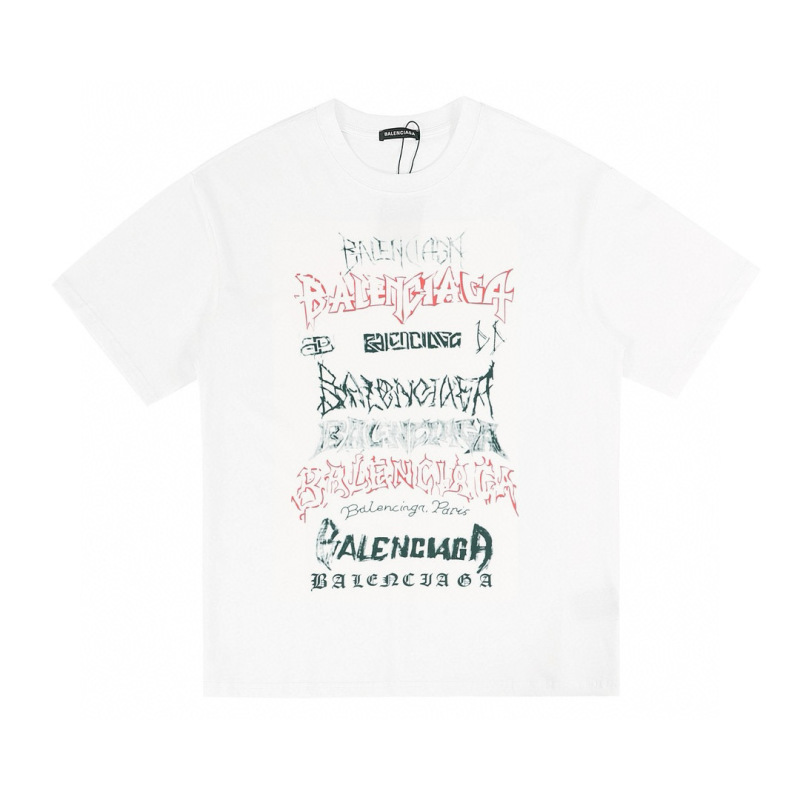 Wholesale High-quality Cheap B.alenciaga Short Sleeve Crew Neck T-Shirts for sale