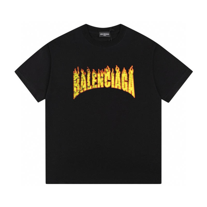 Wholesale High-quality Cheap B.alenciaga Short Sleeve Crew Neck T-Shirts for sale