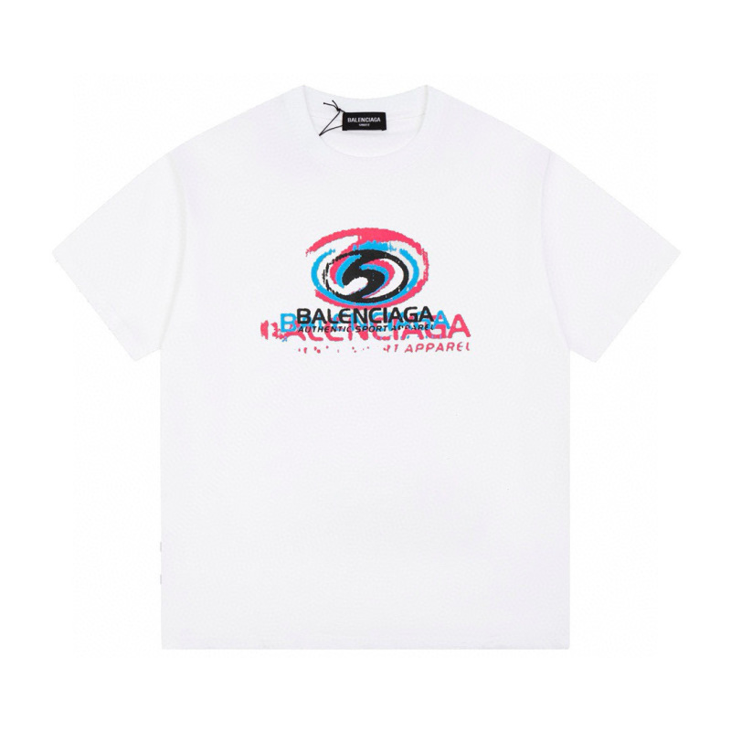 Wholesale High-quality Cheap B.alenciaga Short Sleeve Crew Neck T-Shirts for sale