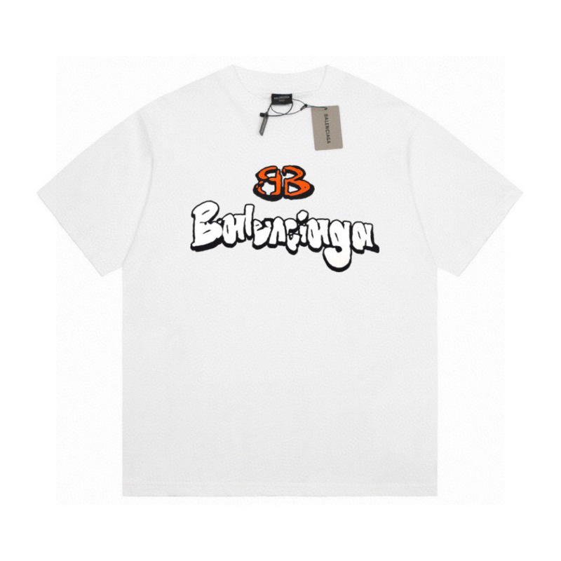 Wholesale High-quality Cheap B.alenciaga Short Sleeve Crew Neck T-Shirts for sale