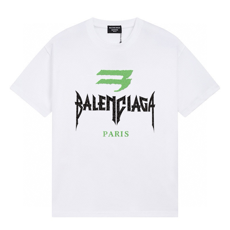 Wholesale High-quality Cheap B.alenciaga Short Sleeve Crew Neck T-Shirts for sale