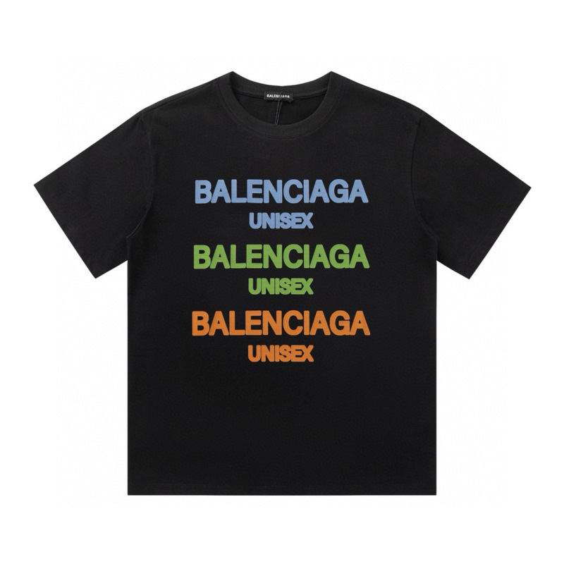 Wholesale High-quality Cheap B.alenciaga Short Sleeve Crew Neck T-Shirts for sale