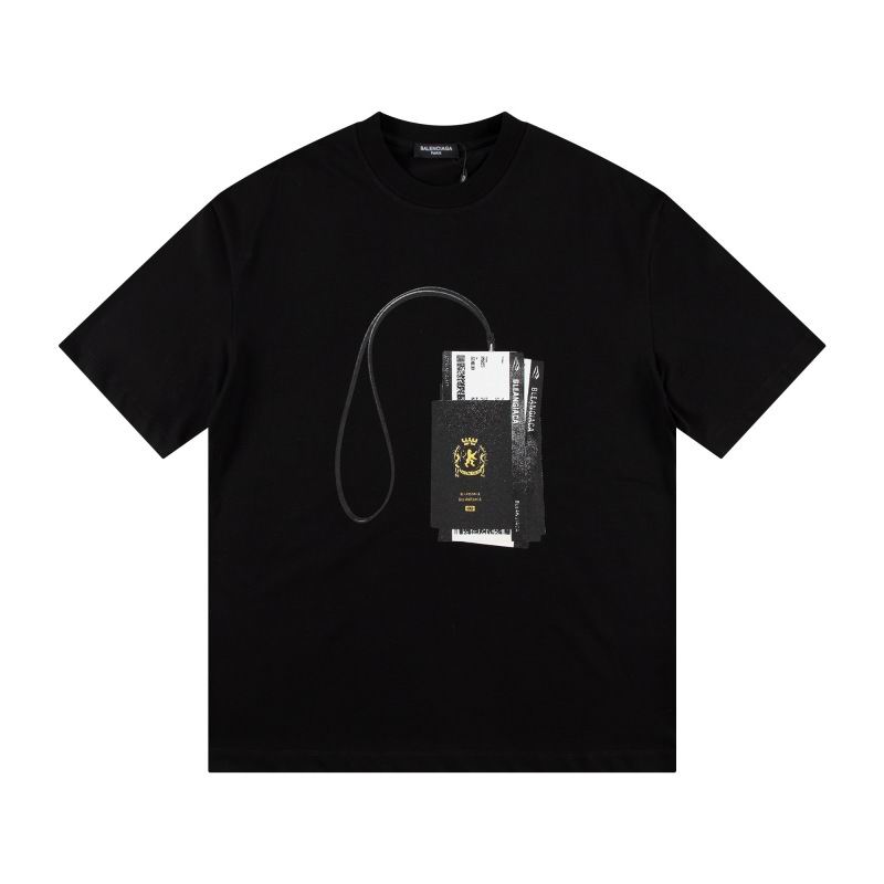 Wholesale High-quality Cheap B.alenciaga Short Sleeve Crew Neck T-Shirts for sale