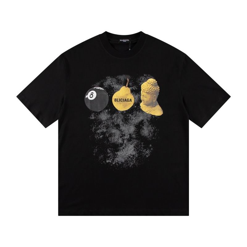 Wholesale High-quality Cheap B.alenciaga Short Sleeve Crew Neck T-Shirts for sale