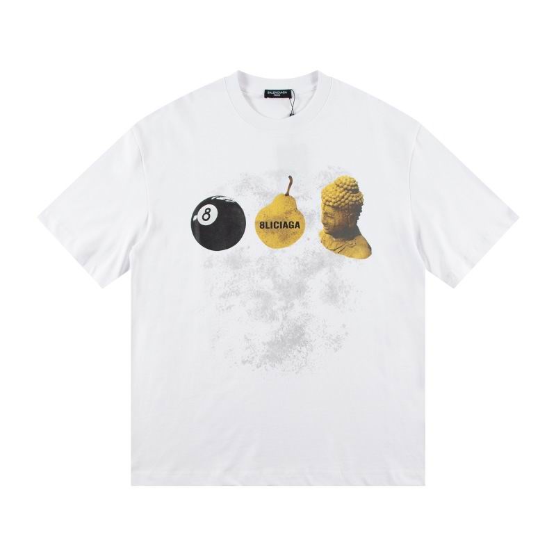 Wholesale High-quality Cheap B.alenciaga Short Sleeve Crew Neck T-Shirts for sale