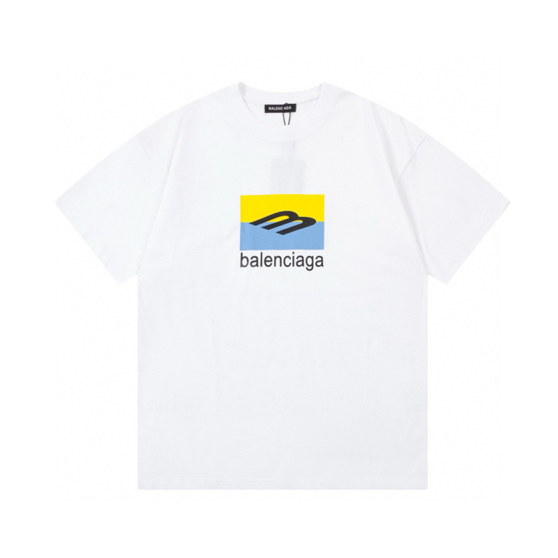 Wholesale High-quality Cheap B.alenciaga Short Sleeve Crew Neck T-Shirts for sale