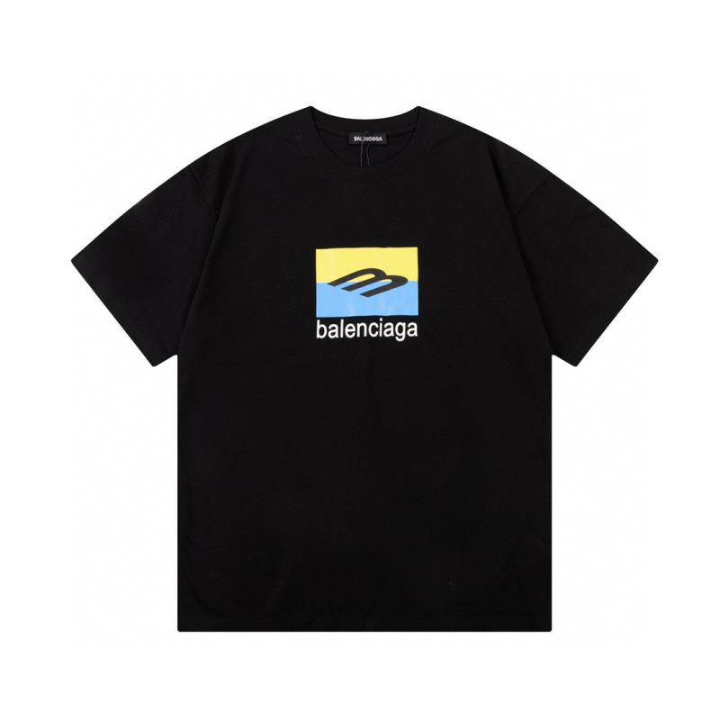 Wholesale High-quality Cheap B.alenciaga Short Sleeve Crew Neck T-Shirts for sale