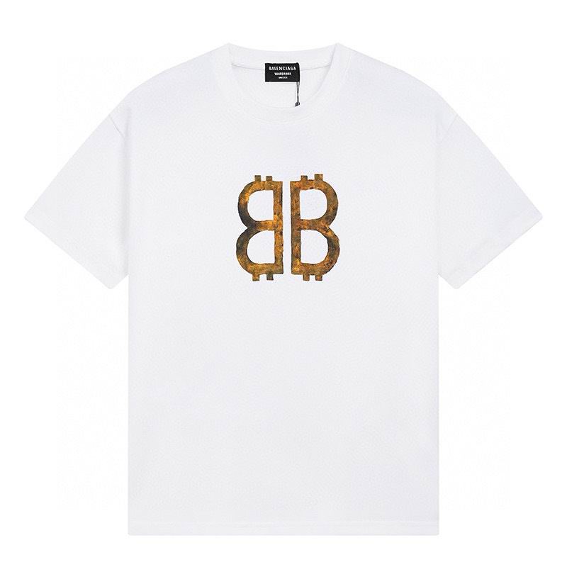 Wholesale High-quality Cheap B.alenciaga Short Sleeve Crew Neck T-Shirts for sale