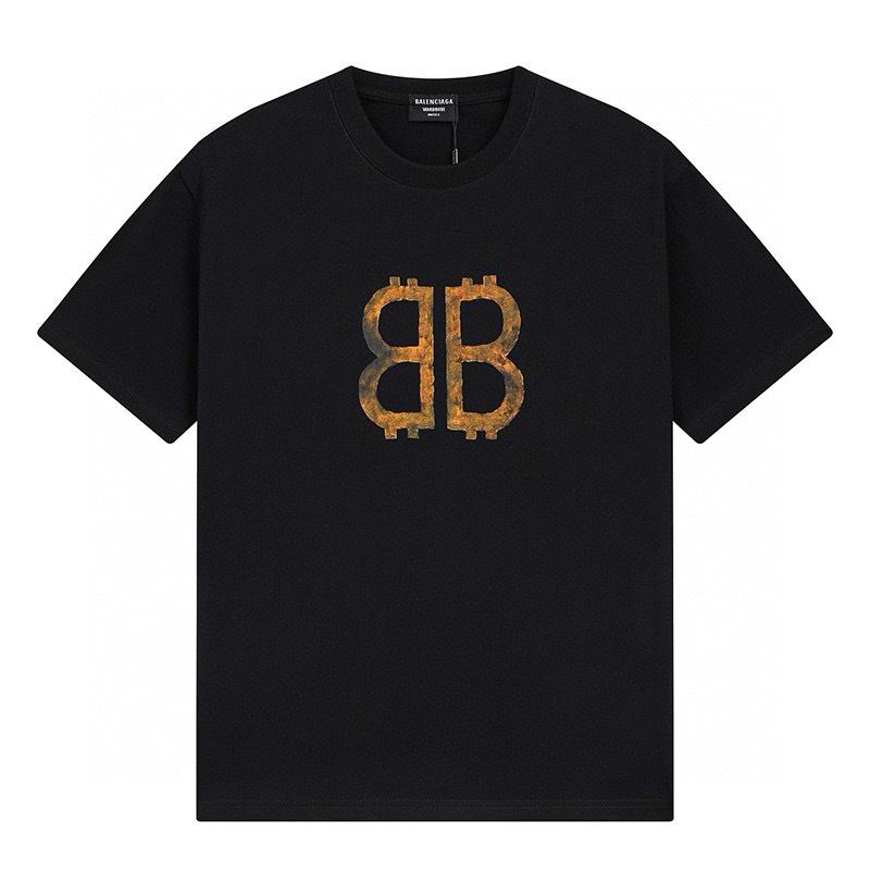 Wholesale High-quality Cheap B.alenciaga Short Sleeve Crew Neck T-Shirts for sale