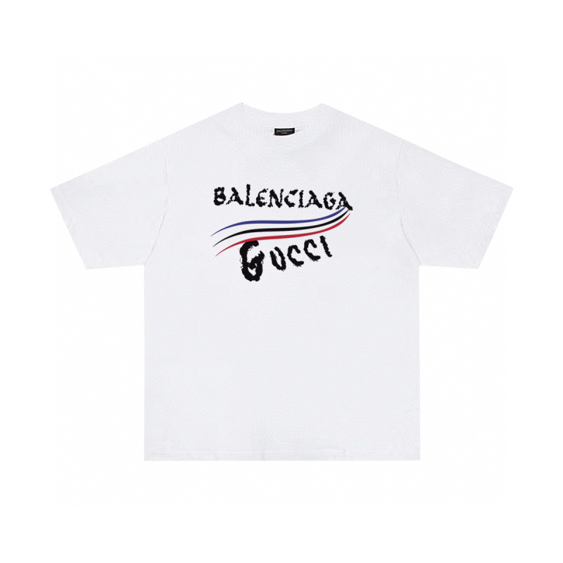 Wholesale High-quality Cheap B.alenciaga Short Sleeve Crew Neck T-Shirts for sale
