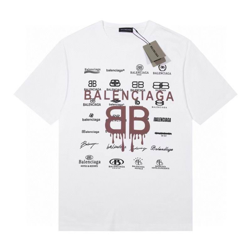 Wholesale High-quality Cheap B.alenciaga Short Sleeve Crew Neck T-Shirts for sale