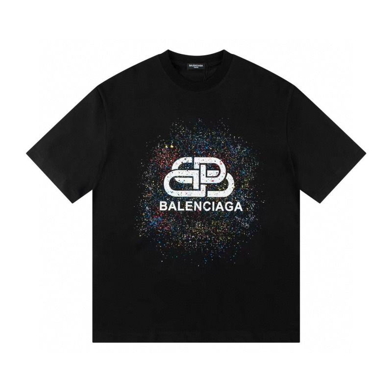 Wholesale High-quality Cheap B.alenciaga Short Sleeve Crew Neck T-Shirts for sale