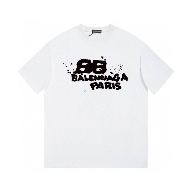 Wholesale High-quality Cheap B.alenciaga Short Sleeve Crew Neck T-Shirts for sale
